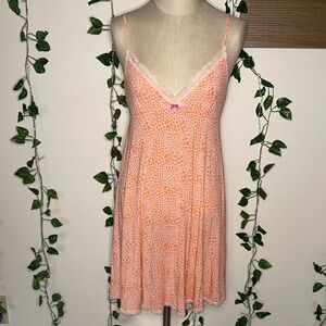Victoria’s Secret Animal Print Lace Trimmed Mini Dress Slip Dress Summer Dress